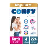 Premium 4 Numara Bebek Bezi Maxi 7 - 14 Kg 224 Adet