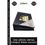 Premium 4X6 (10X15) 100'Lük Fotoğraf Albüm Lacivert Sunum Hediyelik