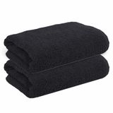 Premium 50x90 cm%100 Pamuk El Havlusu Spor Havlusu – 250 gr – 2’li ve 3’lü Set Seçenekleri – Banyo, Yoga, Pilates, Spor için Şık ve Yumuşak El Havlusu (1, siyah)