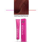 Premium 6.66 Koyu Kızıl Kumral - Kalıcı Krem Saç Boyası 50 G Tüp Nemere