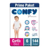 Premium 6 Numara Bebek Bezi Extralarge +15 Kg 144 Adet