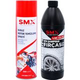 Premium %60 Cilalı Fırçasız Oto Şampuanı 750 ml+ Susuz Motor Temizleme Spreyi 500 Ml