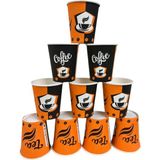 Premium 7 Oz Karton Bardak 3000 Adet Kalın Gramaj Sızdırmaz - Çok Renkli