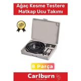 Premium 8 Parça Panç Seti Ağaç Kesme Alyan Anahtarlı Alçıpan Tavan Kesme Matkap Ucu Takımı