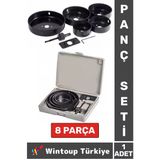 Premium Ağaç Kesme Testere Matkap Ucu Takımı Alçıpan Tavan Kesme 8 Parça PANÇ SETİ