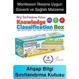 Premium Ahşap Bilgi Sınıflandırma Kutusu Zeka Geliştiren Eğitici Öğretici Çocuk Oyuncak El Beceri