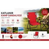 Premium Ahşap Kollu Katlanabilir Kamp Sandalyesi - Dayanıklı Kumaş Piknik Ve Plaj Koltuğu