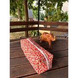 Premium Airwrap Uyumlu Leopar/kalp/çiçek Saç Şekillendirici Çantası / Seyahat Çantası Organizer Xl - Kırmızı