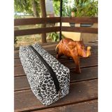 Premium Airwrap Uyumlu Leopar/kalp/çiçek Saç Şekillendirici Çantası / Seyahat Çantası Organizer Xl - Siyah - Leopar