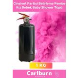 Premium Ambalajı Yazısız Ibaresiz 1 kg Cinsiyet Partisi Belirleme Pembe Kız Bebek Baby Shower Tüpü