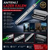 Premium Antenli Lazer Kalem Seti Metal Gövde Taşıma Kutulu Güçlü Işın Performansı