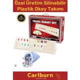 Premium Antibakteriyel Kir Tutmayan Çizilmeye Dayanıklı Küflenmez Silinebilir Plastik Okey Takımı
