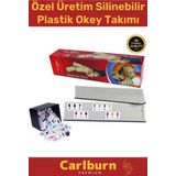 Premium Antibakteriyel Kir Tutmayan Çizilmeye Dayanıklı Silinebilir Flash Plastik Okey Takımı