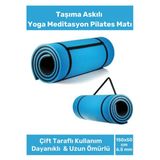 Premium Antibakteriyel Silinebilir Çift Taraflı Kaymaz Silinebilir Yoga Meditasyon Minderi 6,5mm Mat