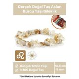 Premium Aslan Burcu Enerjisini Yükselten Doğal Taş Bileklik Aslan Burçları Burç Unisex Bileklik