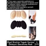 Premium Ayak Topuk Vurma Önleyici Taban Arkası Koruyucu Ayakkabı Daraltma Pedi 5 mm 5 Çift