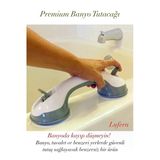 Premium Banyo Tutacağı Kilitli Vantuzlu Güvenli Tuvalet Vakum Pratik Dayanıklı Monte Edilir