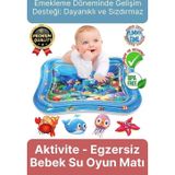 Premium Bebek Oyuncağı Eğlenceli Karın Üstü Aktivite Egzersiz BPA İçermez Emekleme Su Oyun Matı