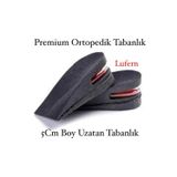 Premium Boy Uzatan Tabanlık 5 Cm Gizli Topuk Yüksek Taban Gizli Boy Uzatıcı Konforlu Ortopedik