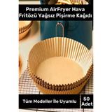 Premium Bpa Icermez Tum Modeller Ile Uyumlu Hava Fritozu Yagsiz Pisirme Kagidi 50 Adet