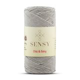 Premium Chic&Easy 200 gr Slim Supra Makrome İpi Mumlu İp Runner İpi Çanta İpi Pase İp (Açık Gri)