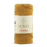 Premium Chic&Easy 200 gr Slim Supra Makrome İpi Mumlu İp Runner İpi Çanta İpi Pase İp (Hardal)