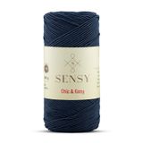 Premium Chic&Easy 200 gr Slim Supra Makrome İpi Mumlu İp Runner İpi Çanta İpi Pase İp (Lacivert)