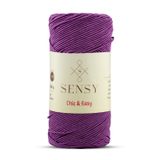 Premium Chic&Easy 200 gr Slim Supra Makrome İpi Mumlu İp Runner İpi Çanta İpi Pase İp (Mor)