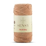 Premium Chic&Easy 200 gr Slim Supra Makrome İpi Mumlu İp Runner İpi Çanta İpi Pase İp (Sütlü Kahve)
