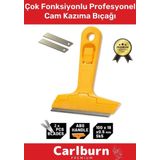 Premium Çok Fonksiyonlu Profesyonel Cam Fayans Derz Boya Kazıma Bıçağı 2 Adet Yedek Bıçak Hediyeli