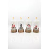 Premium Collection Dekoratif Işıklı Yılbaşı Süs Mum 24 Cm
