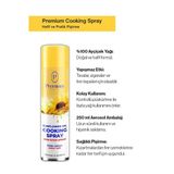 Premium Cooking Spray, Hafif ve Pratik Pişirme Ayçiçek Yağı Spreyi 250 ml