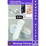 Premium Dayanıklı Güvenlik Çocuk Odası Bebek Odası Pvc Pencere Kapı Kırılmaz Emniyet Kilidi 2 Adet