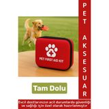Premium Dayanıklı Portatif Kedi Köpek Taşınabilir Evcil Hayvan Tam Dolu Acil Yardım Ihtiyaç Çantası - Çok Renkli - Set