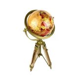 Premium Dekoratif Ayaklı Dünya Küresi - Ahşap/Gold Vintage Tasarım - 50 cm