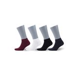 Premium Dikişsiz Unisex Bambu Patik Çorap 4lü Asorit Paket - 41-45 - 10500-4
