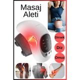 Premium Diz Masaj Aleti 4in1 Isıtmalı Titreşimli 3D Kırmızı Işık USB Şarjlı Dirsek Omuz Masaj Cihazı - Renkli