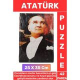 Premium Eğitici Eğlenceli El-Göz Koordinasyonu Motor Becerisi Geliştiren 42 Parça Puzzle Atatürk