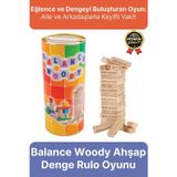Premium Eğlence Parti Etkinlik Aile Strateji Koordinasyon Balance Woody Ahşap Denge Rulo Oyunu