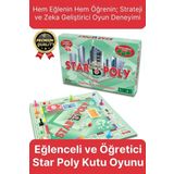 Premium Eğlence Strateji Aile Etkinlik Aktivite Monopoly Emlak Gayrimenkul Ticaret Oyunu Star Poly