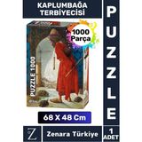 Premium Eğlenceli Eğitici Görsel Algı Problem Çözme Becerisi Puzzle 1000PARÇA Kaplumbağa Terbiyecisi