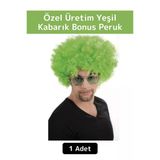 Premium Eğlenceli Etkinlik Kostüm Cadılar Bayramı Kabarık Bonus Afro Kıvırcık Unisex Parti Peruğu