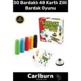 Premium Eğlenceli Özel Gün Renkli Büyük Karton Bira Kupası 30 Bardaklı 48 Kartlı Zilli Oyun Bardağı