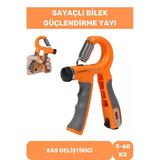 Premium El Kol Bilek Güçlendirici Kas Yapma Egzersiz Aleti Sayaçlı Direnç Yayı 5-60 Kg.