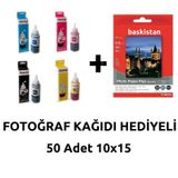 Premium Epson T664 Uyumlu 4 Renk Mürekkep Seti