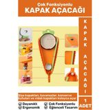 Premium Ergonomik Eğlenceli Tasarım Kavanoz Şişe Konserve Çok Fonksiyonlu Şişe Kapak Açacağı - Renkli