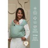 Premium Esnek Wrap Sling ( Babysling - Sling - Babysling - Bebek Taşıma Şalı - Babywearing - Kanguru ) - Mint