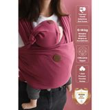 Premium Esnek Wrap Sling ( Babysling - Sling - Babysling - Bebek Taşıma Şalı - Babywearing - Kanguru ) - Mürdüm
