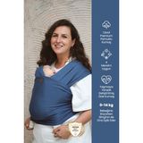 Premium Esnek Wrap Sling Indigo( Babysling - Sling - Bebek Taşıma Şalı - Babywearing - Kanguru ) - Indigo - Mavi