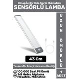 Premium Ev Oda Dolap İçi Çocuk Odası Gece Lambası Şarjlı Mıknatıslı Sensörlü Lamba 43 Cm